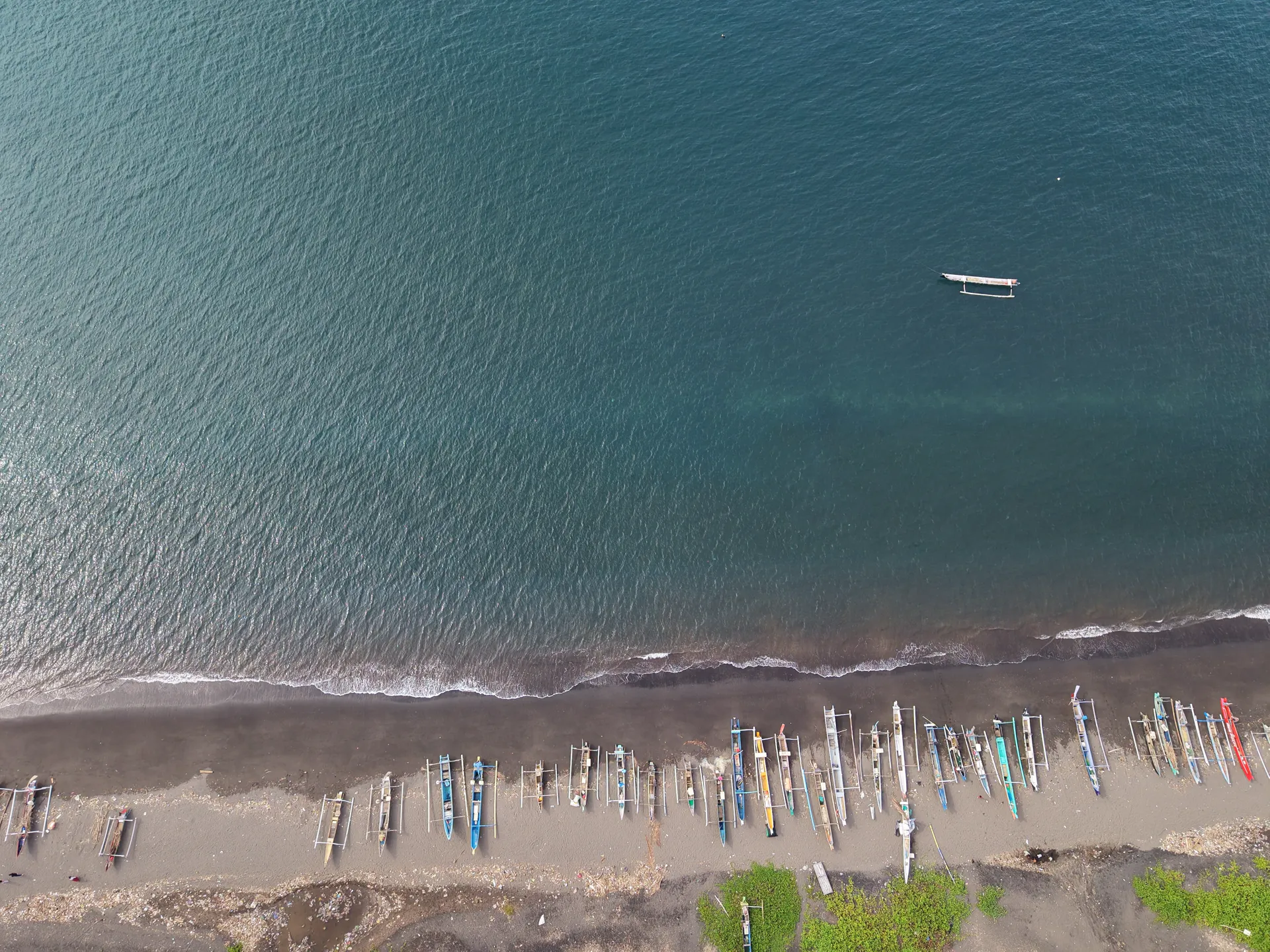 North Lombok beachfront land — aerial view (4)