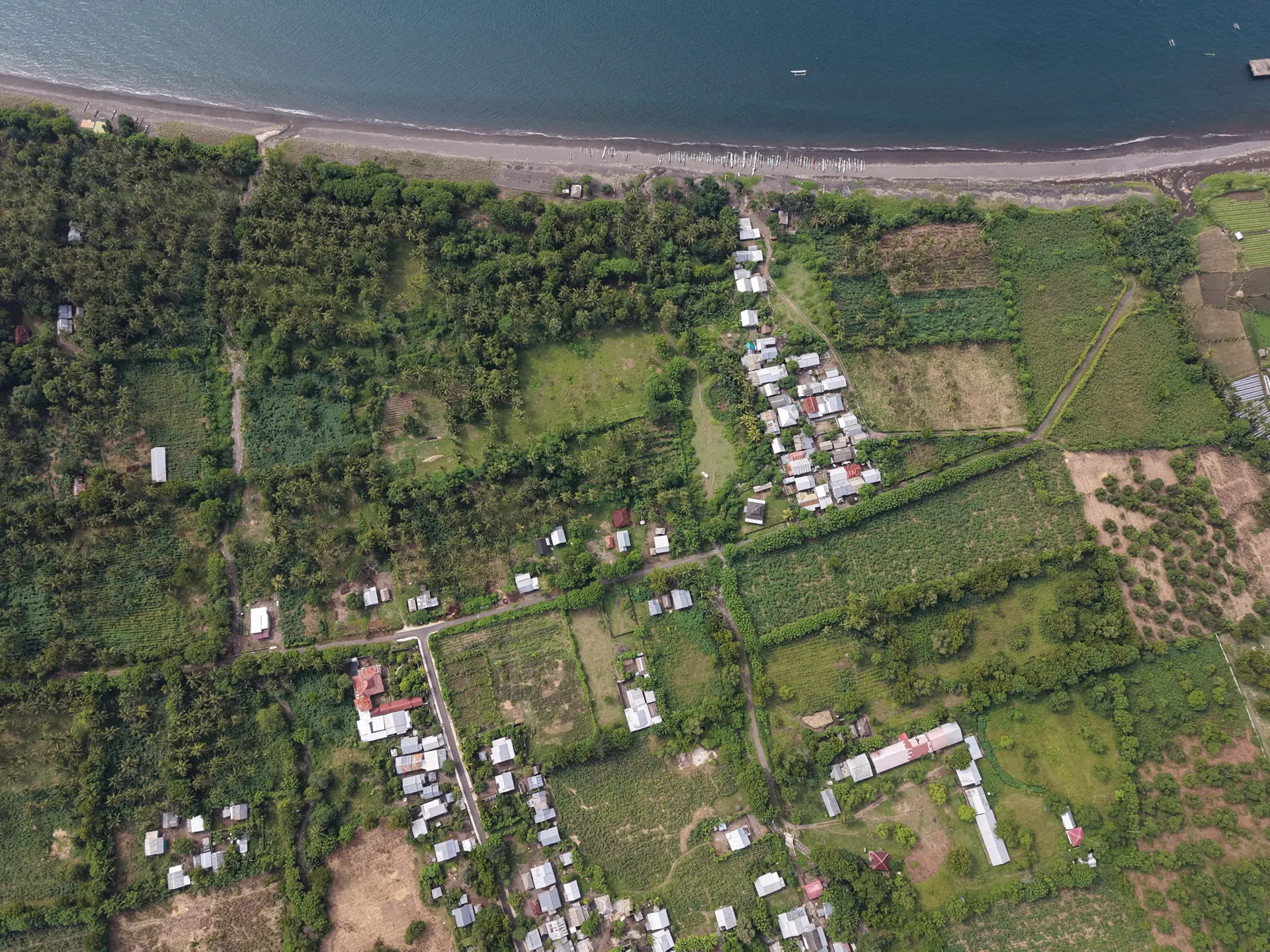 North Lombok beachfront land — aerial view (5)