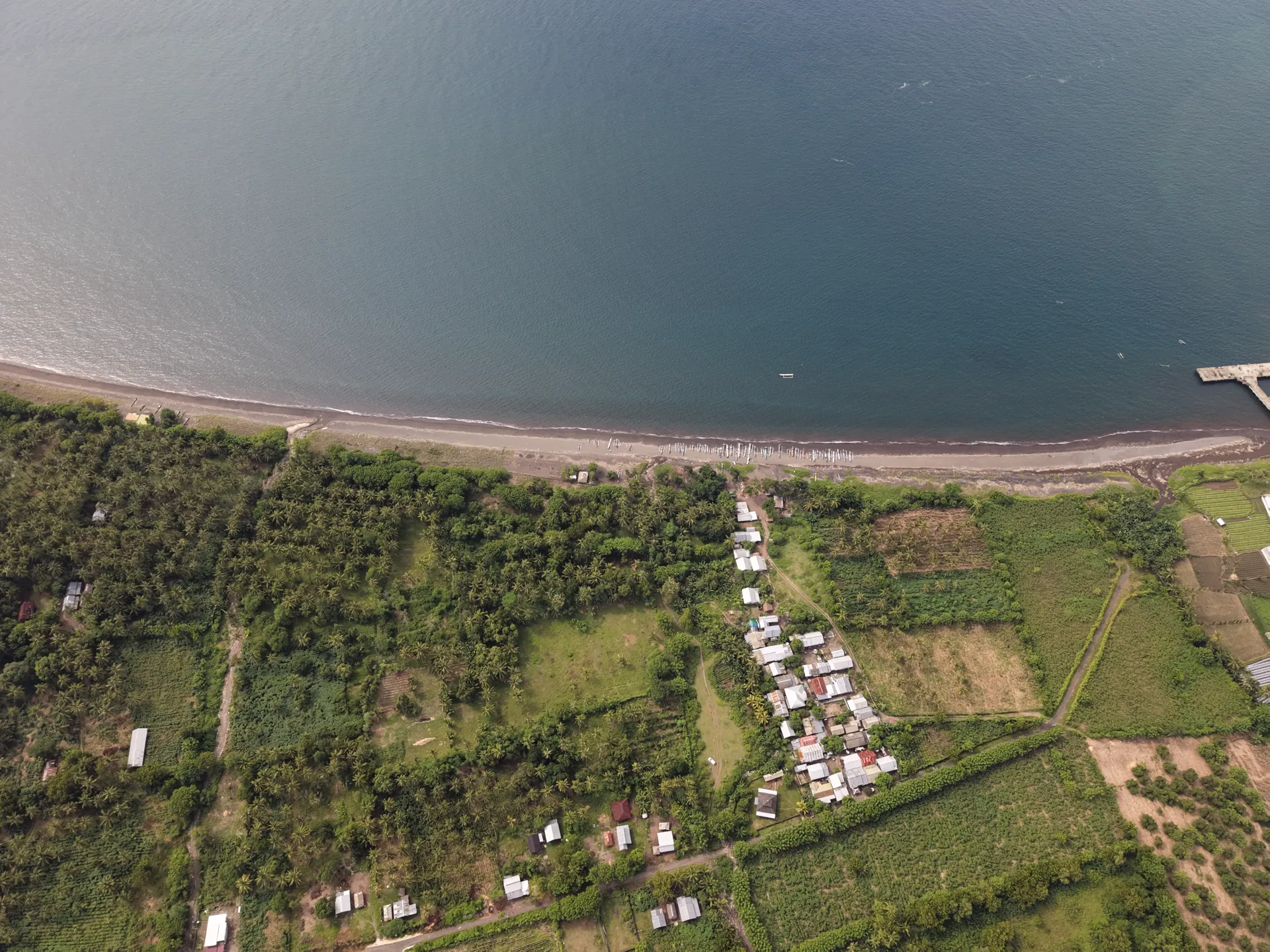 North Lombok beachfront land — aerial view (8)