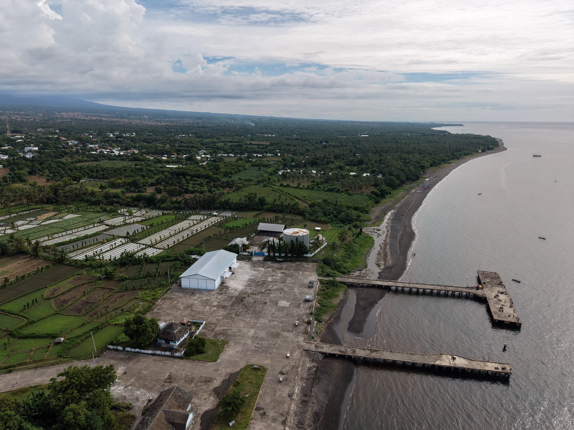 North Lombok beachfront land — aerial view (9)