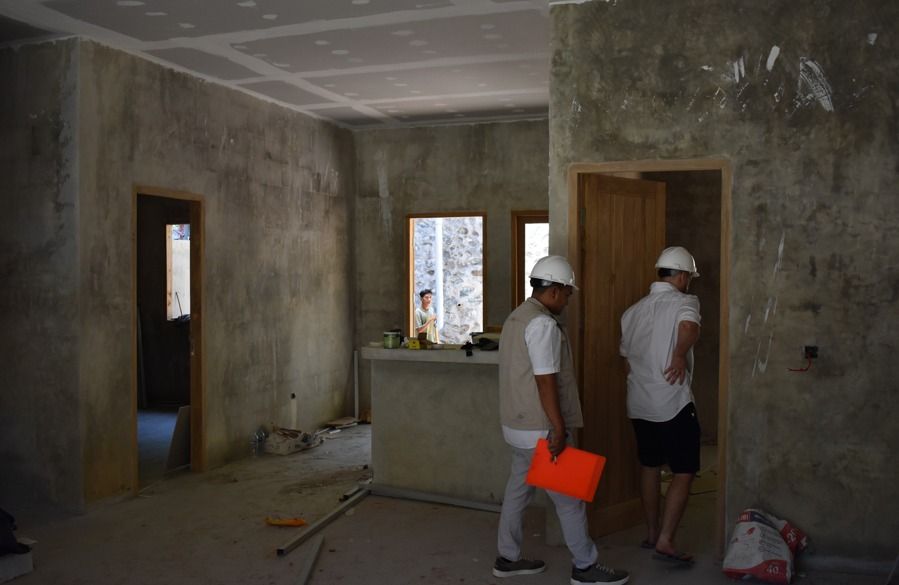 Interior with local timber carpentry